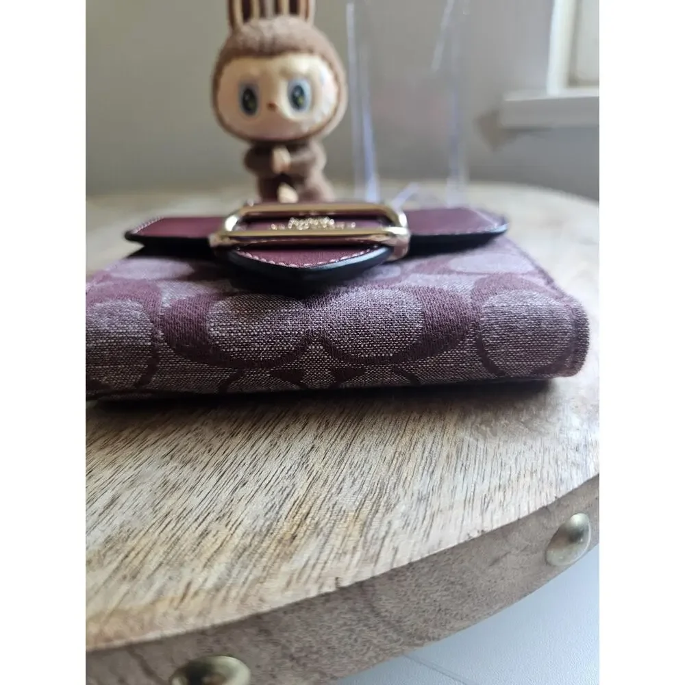 COACH Tri-fold wallet / Small Morgan Bordeaux CH151